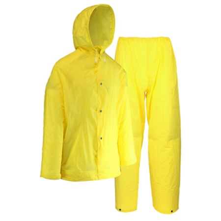 WEST CHESTER PROTECTIVE GEAR LG YEL Rain Suit, 2PK 44110/L